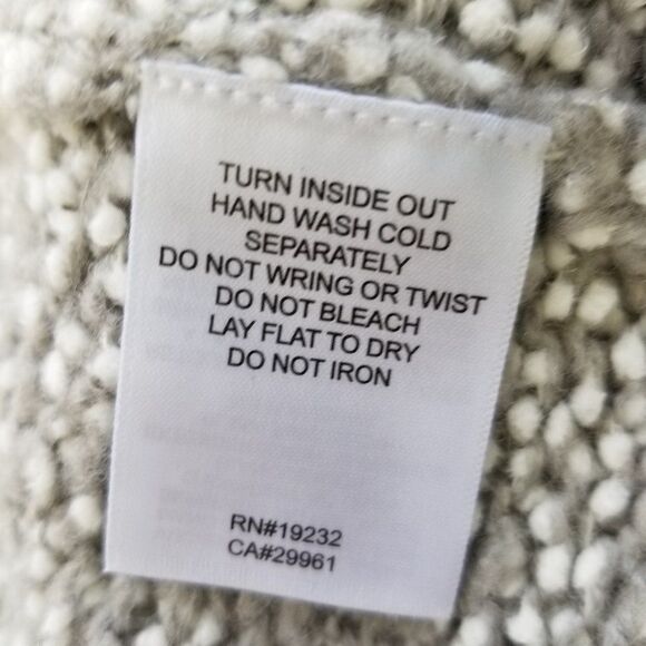 Alfred Dunner Fringe Cardigan Sweater Gray Multi Color Women's P Medium - Picture 8 of 8